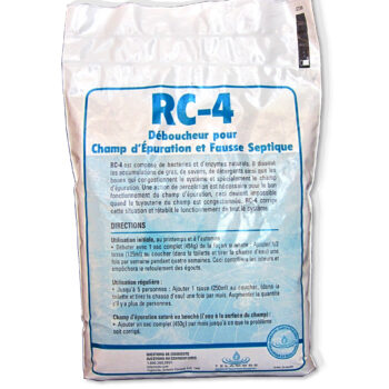 sac de RC-4, un produit qui contient des enzymes et bactéries pour fosse septique